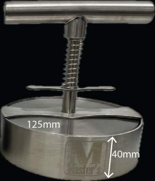 Fjærbelastet Hamburgerpresse - Ø 125mm