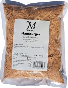 Ferdigblandet krydder til HAMBURGER - 500g