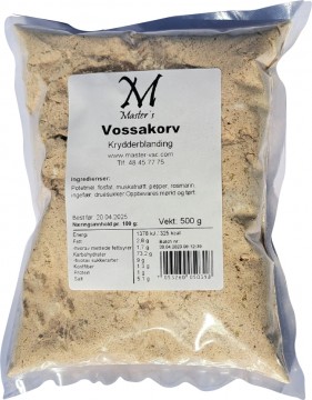 Ferdigblandet krydder til VOSSAKORV - 500 gram
