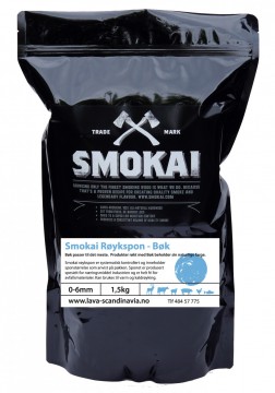 Smokai Røykspon - Bøk 1,5kg.