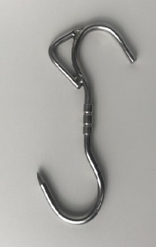 Svingbar krok med løfte øye - 240mm x10mm