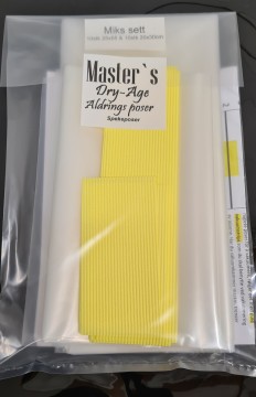 Master`s Aldringspose mix sett - 10stk 25x55 - 10stk 20x30cm. Inkludert kanalstrips.