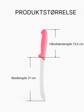 Giesser Filterings kniv midflex, 21cm blad - Hot Pink  håndtak - Perfekt til fisk!